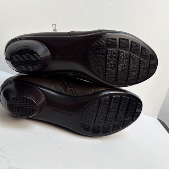 Naturalizer Haley Oxford Ankle Bootie Women's Sz 7 M Brown Leather Side Zip NWB - Picture 7 of 10